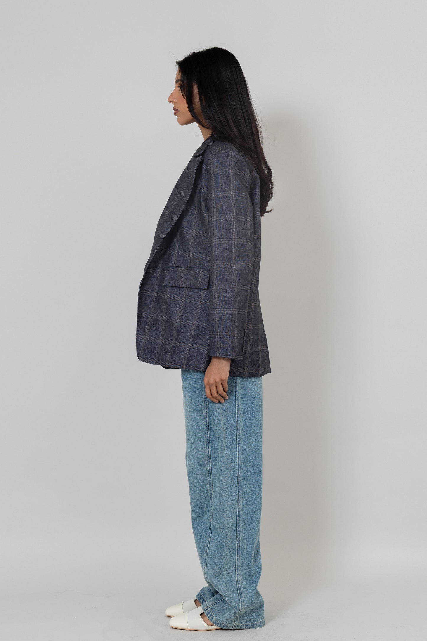 Overlay Checked Jacket
