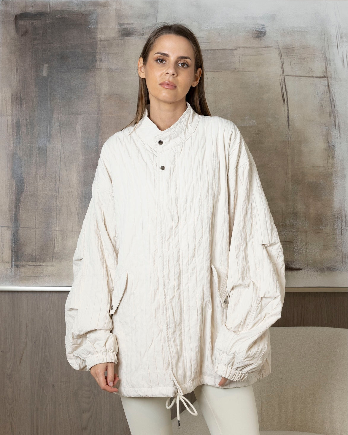 Light Padded Creme Jacket