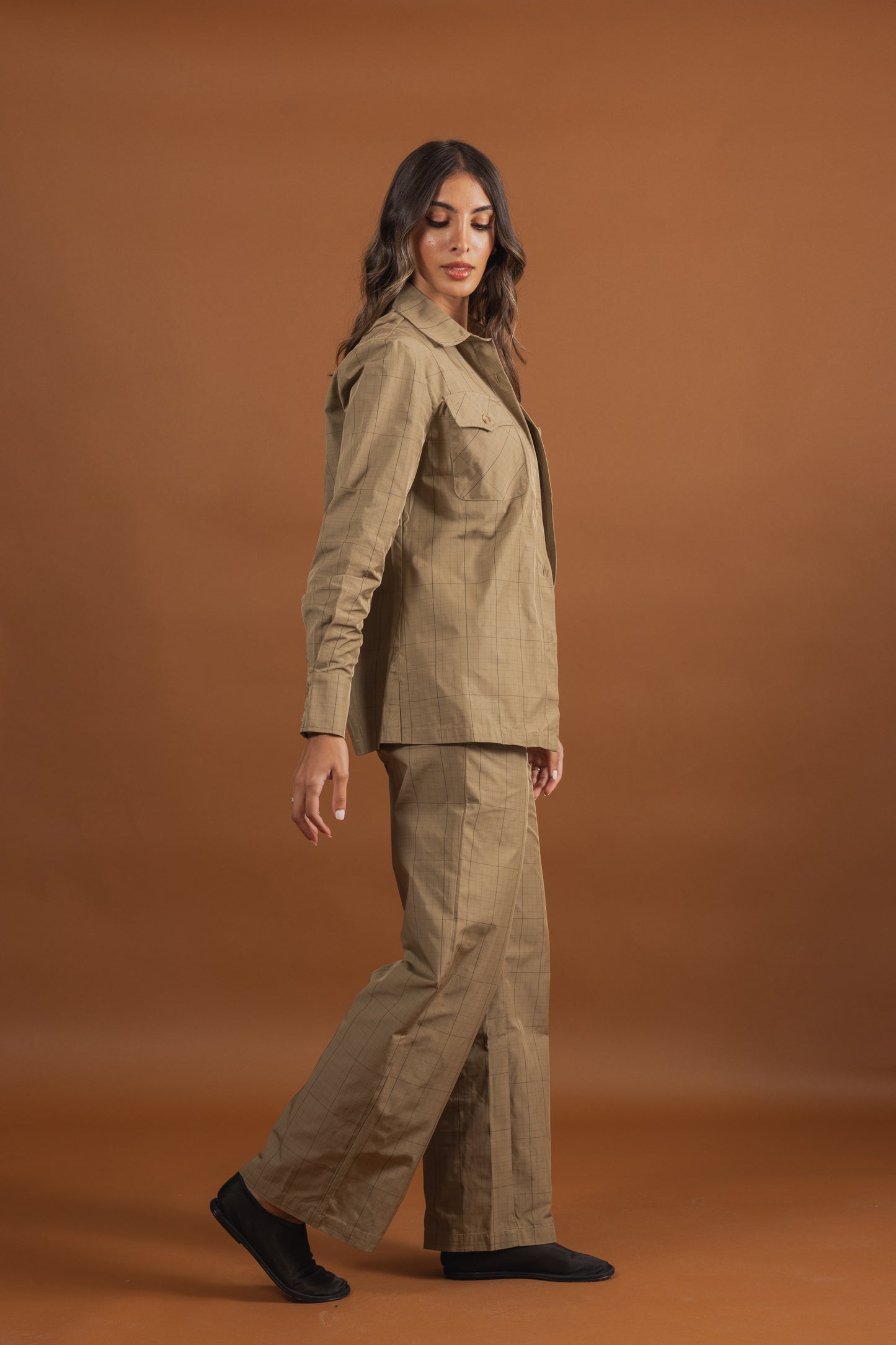 Olive Green Grid Set