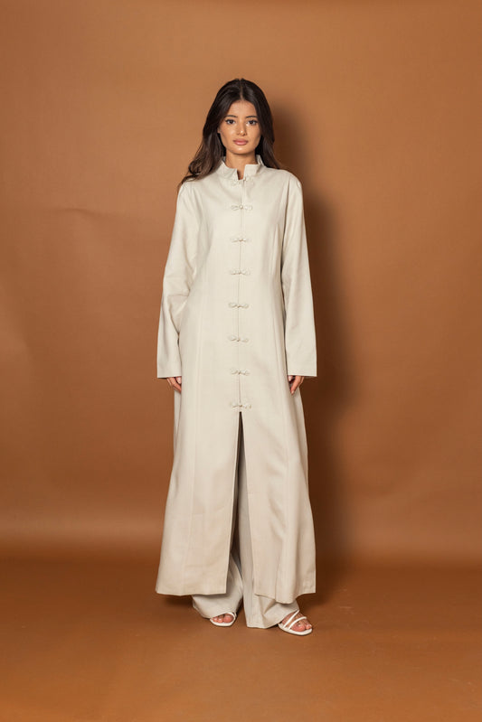 Long Beige Set with Knots