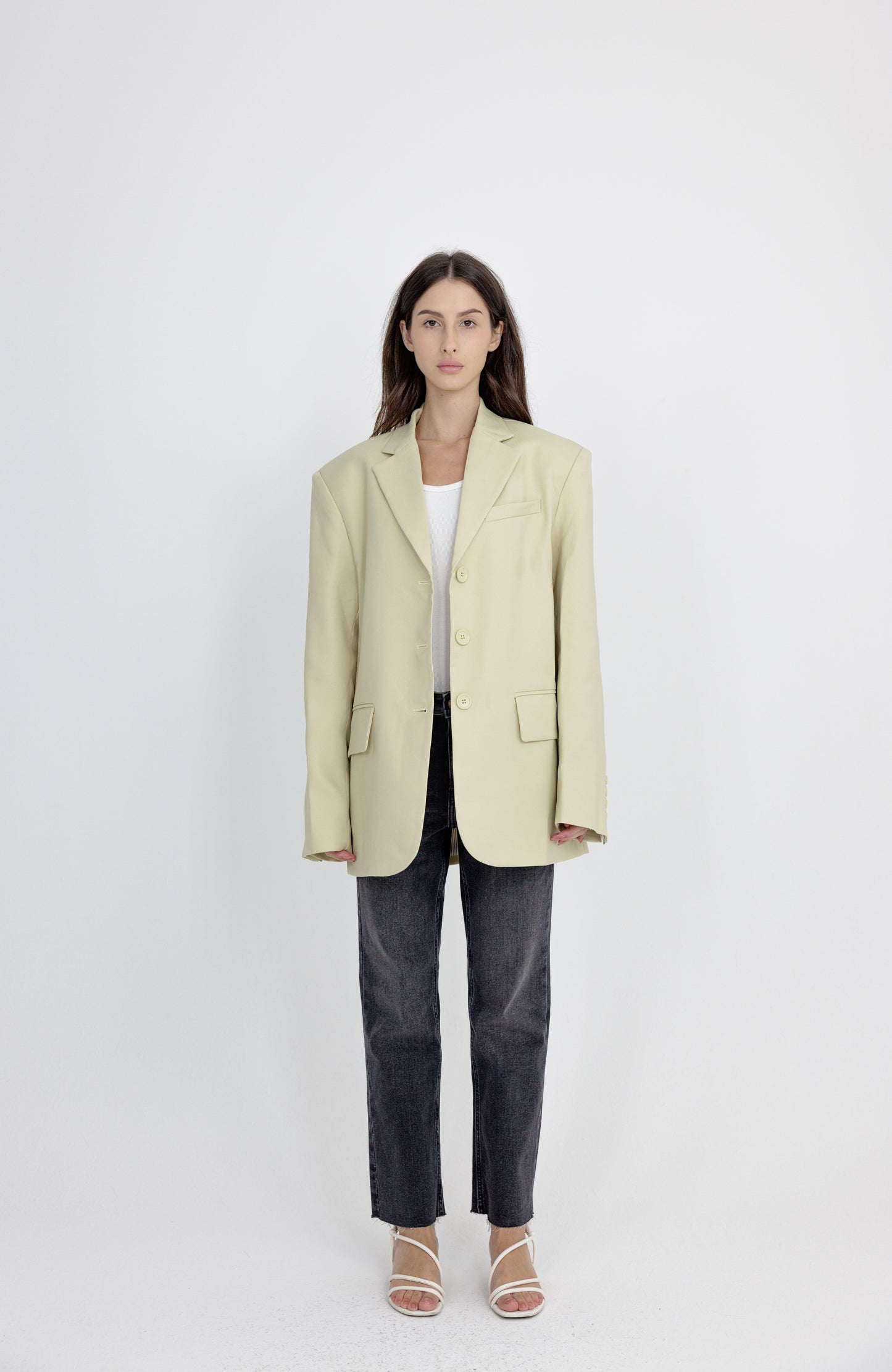 Pastel Yellow Blazer