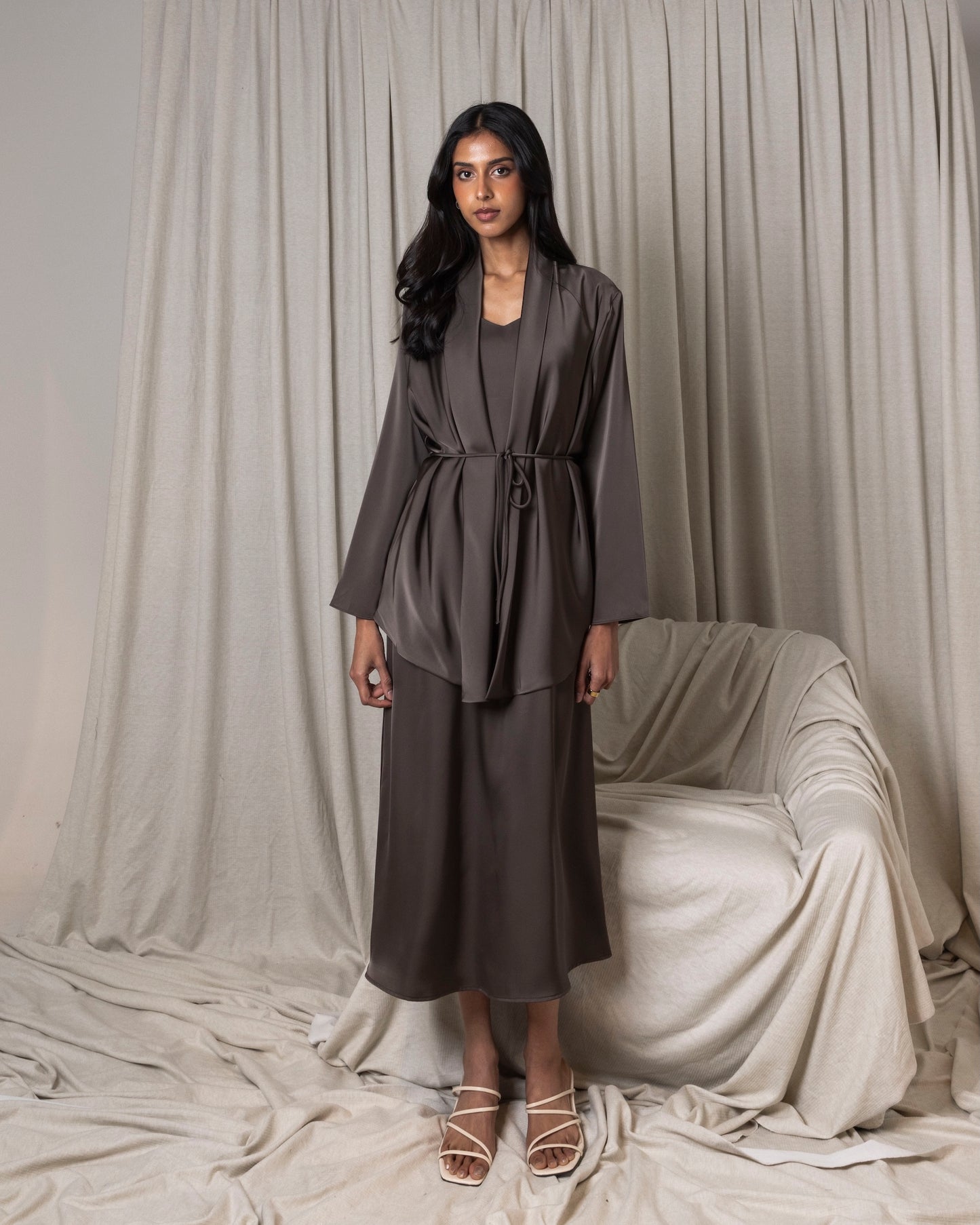 Silk Dress & Jacket Set