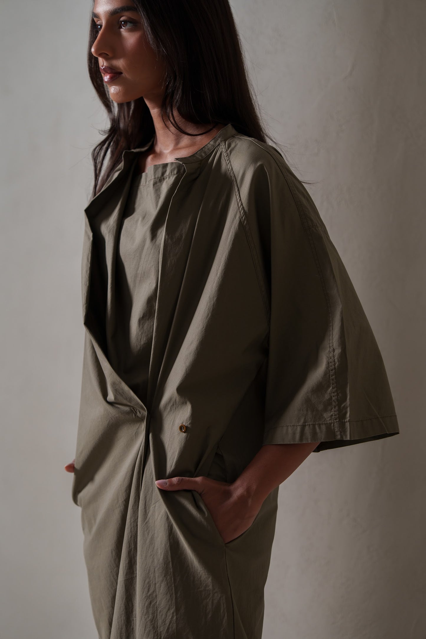 Soft Short Sleeve Midi Dress