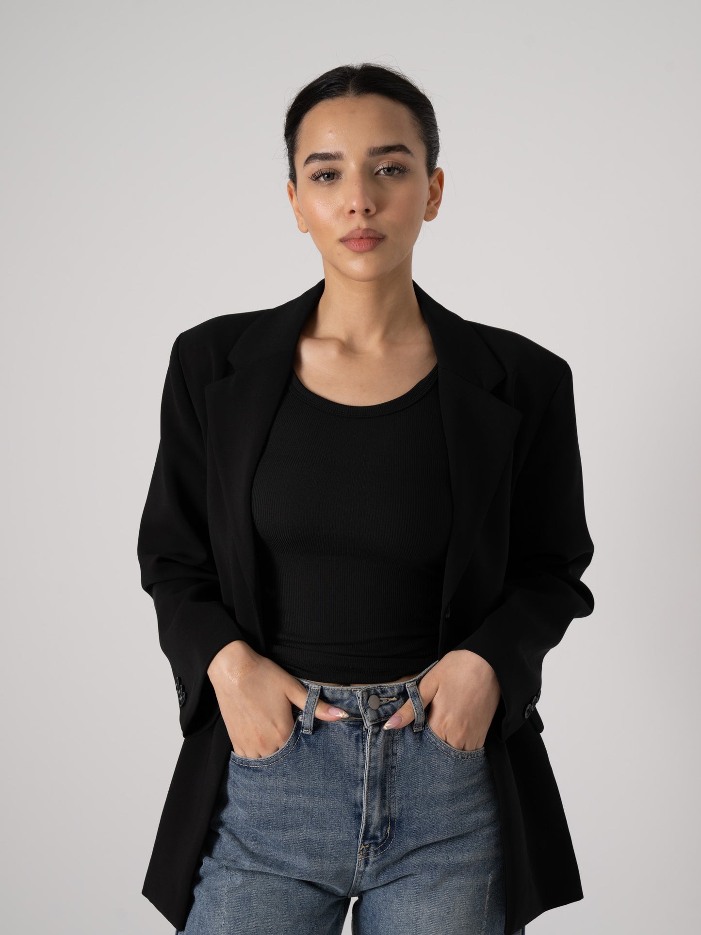 Black Waisted Blazer