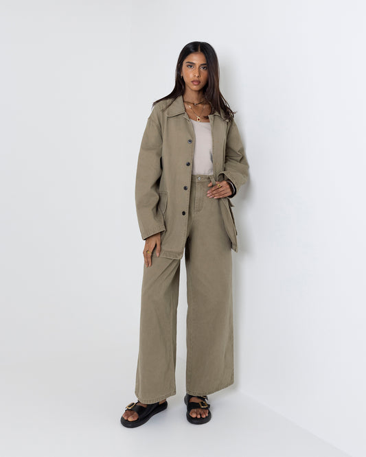 Khaki Set with Cargo Pockets