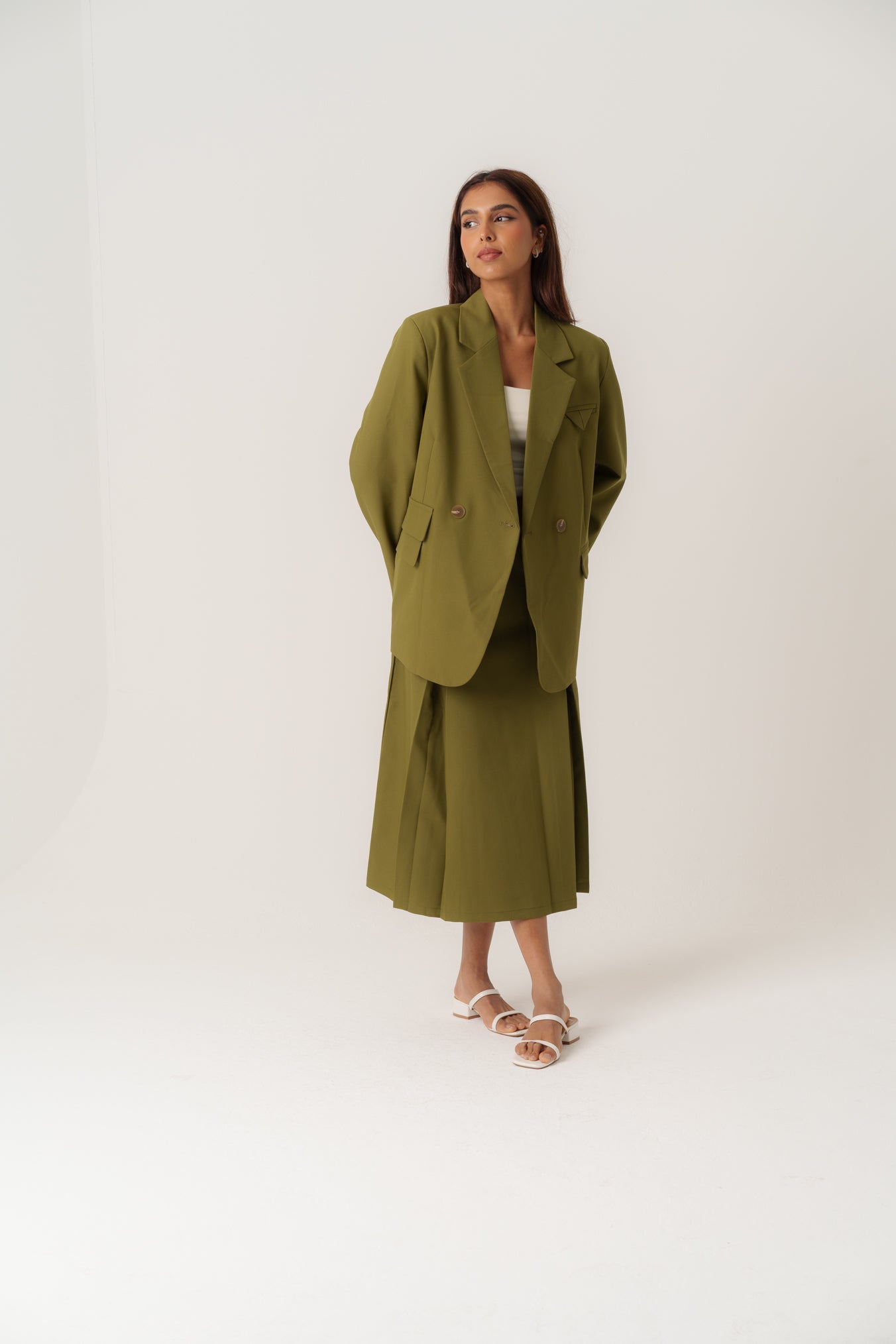 Green Blazer Set