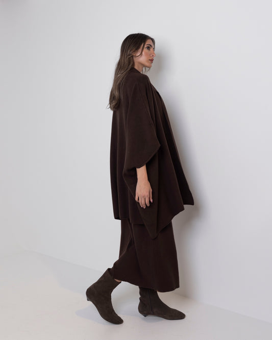 Knit Dress Set with Flowy Cardigan