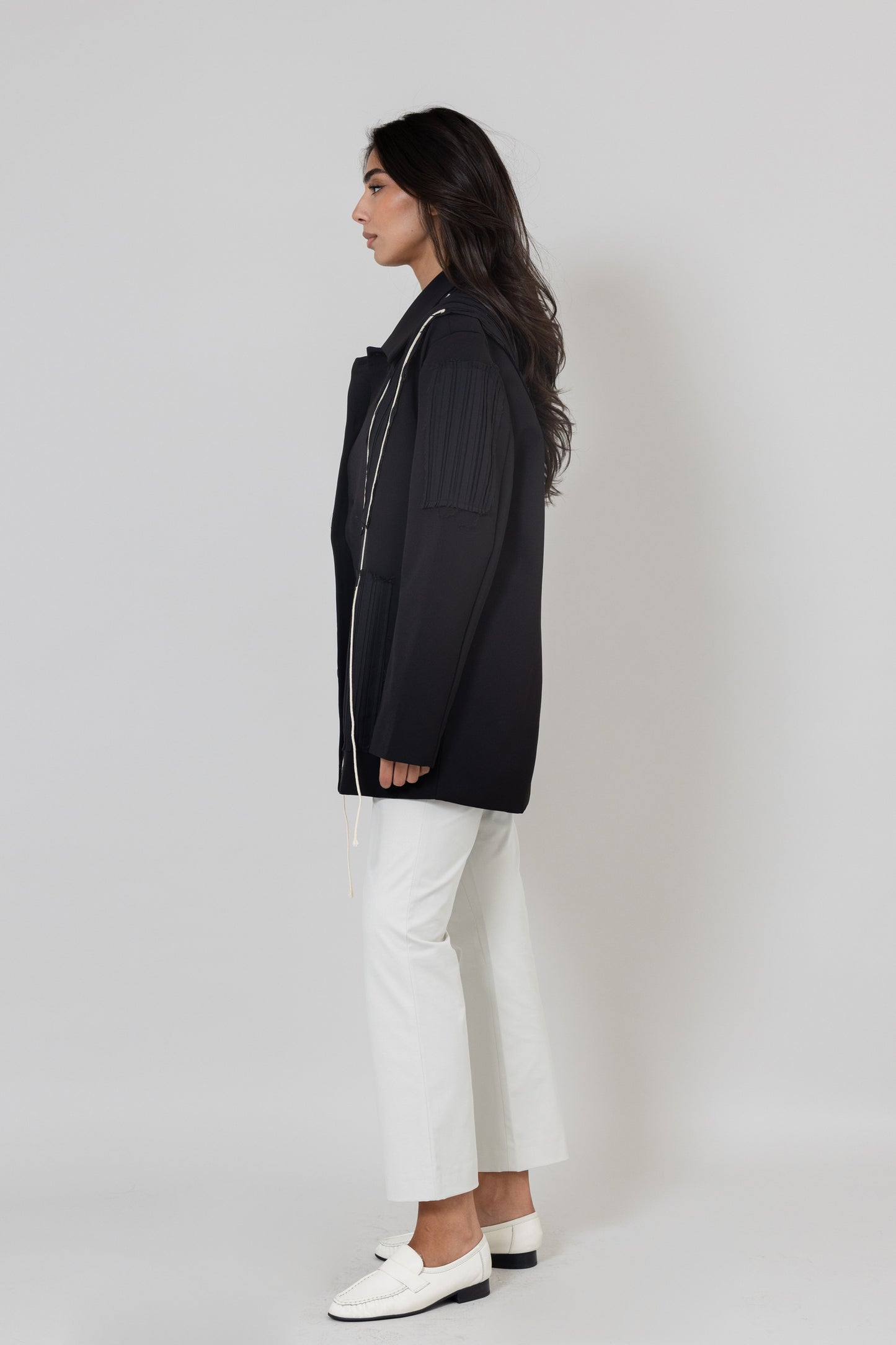 Structured Fringe Jacket