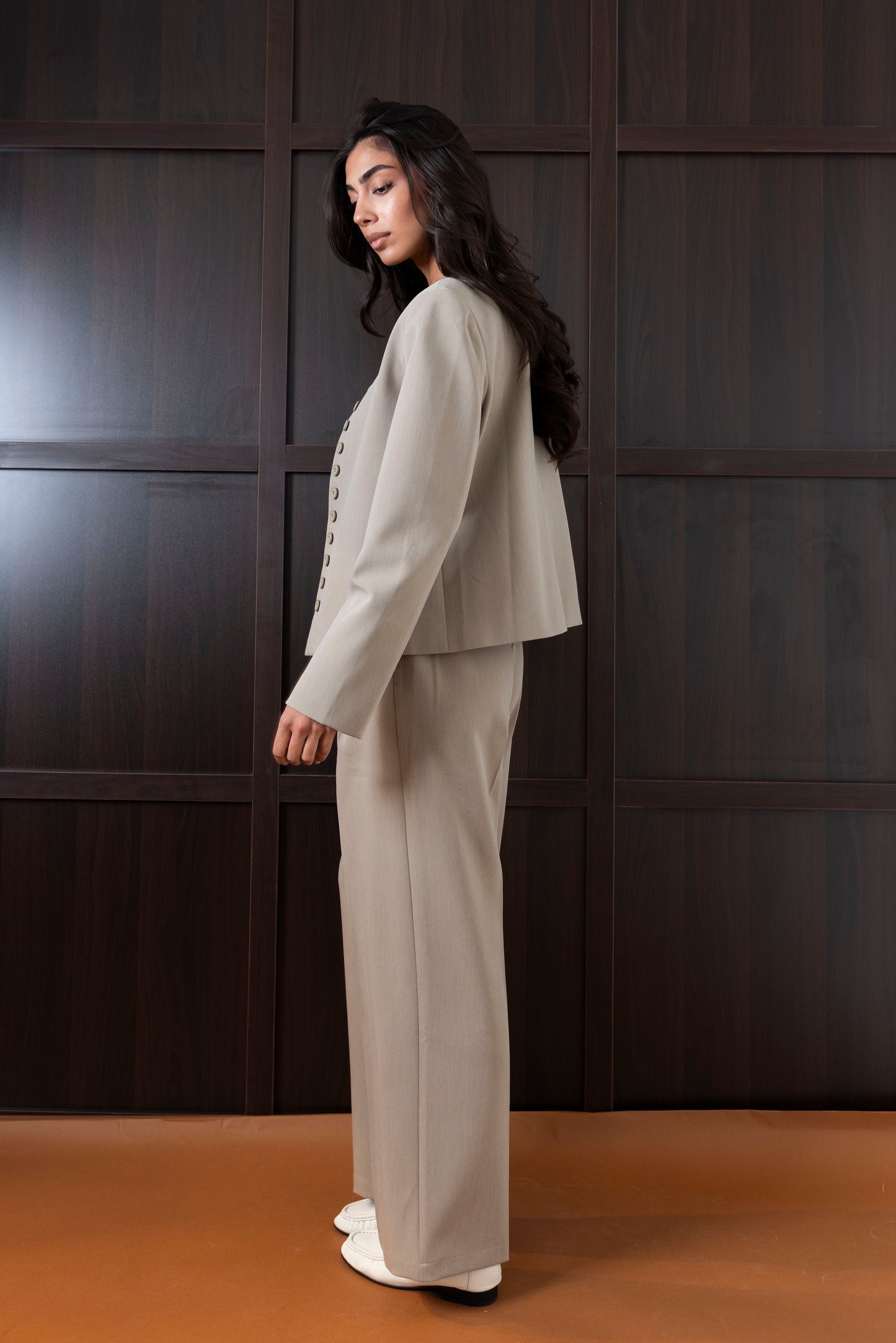 Buttoned Suit Set