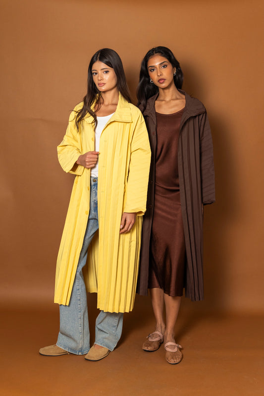 Pleated Trench (2 colors)