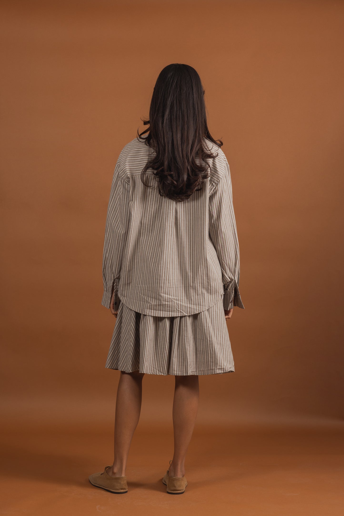 Striped Skirt & Shirt Set (2 colors)