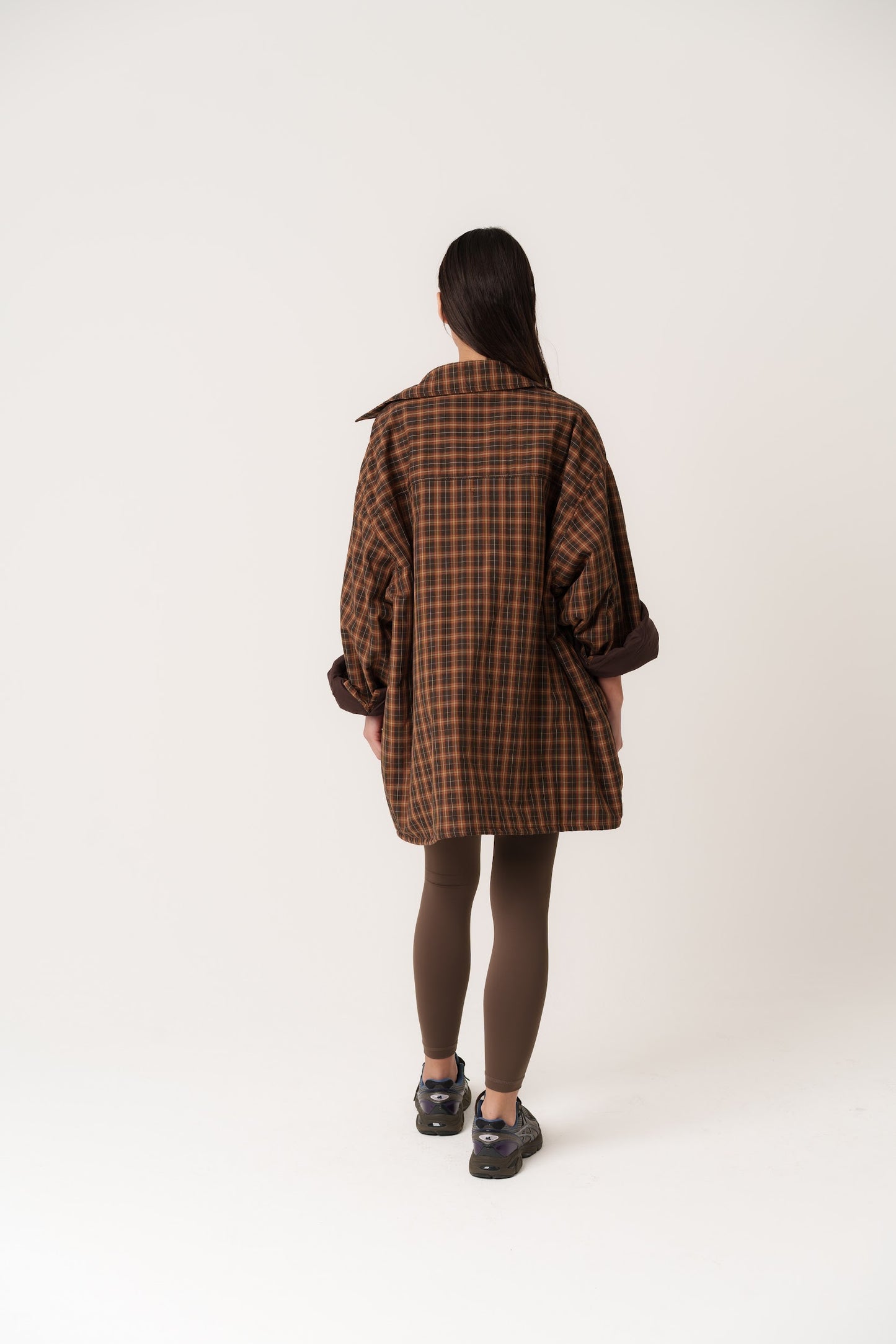 Plaid Oversized Shirt Jacket