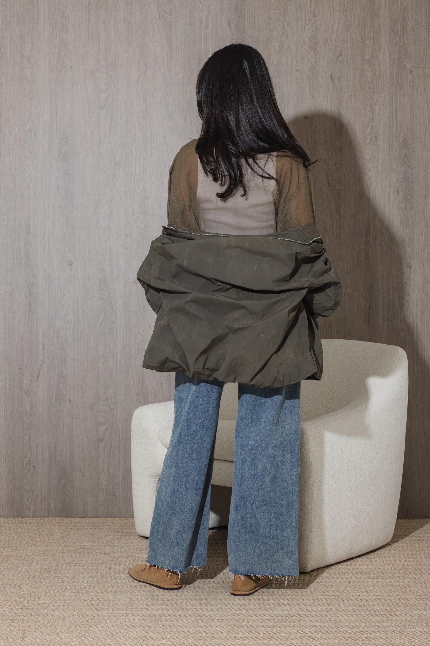 Washed Olive Double Jacket