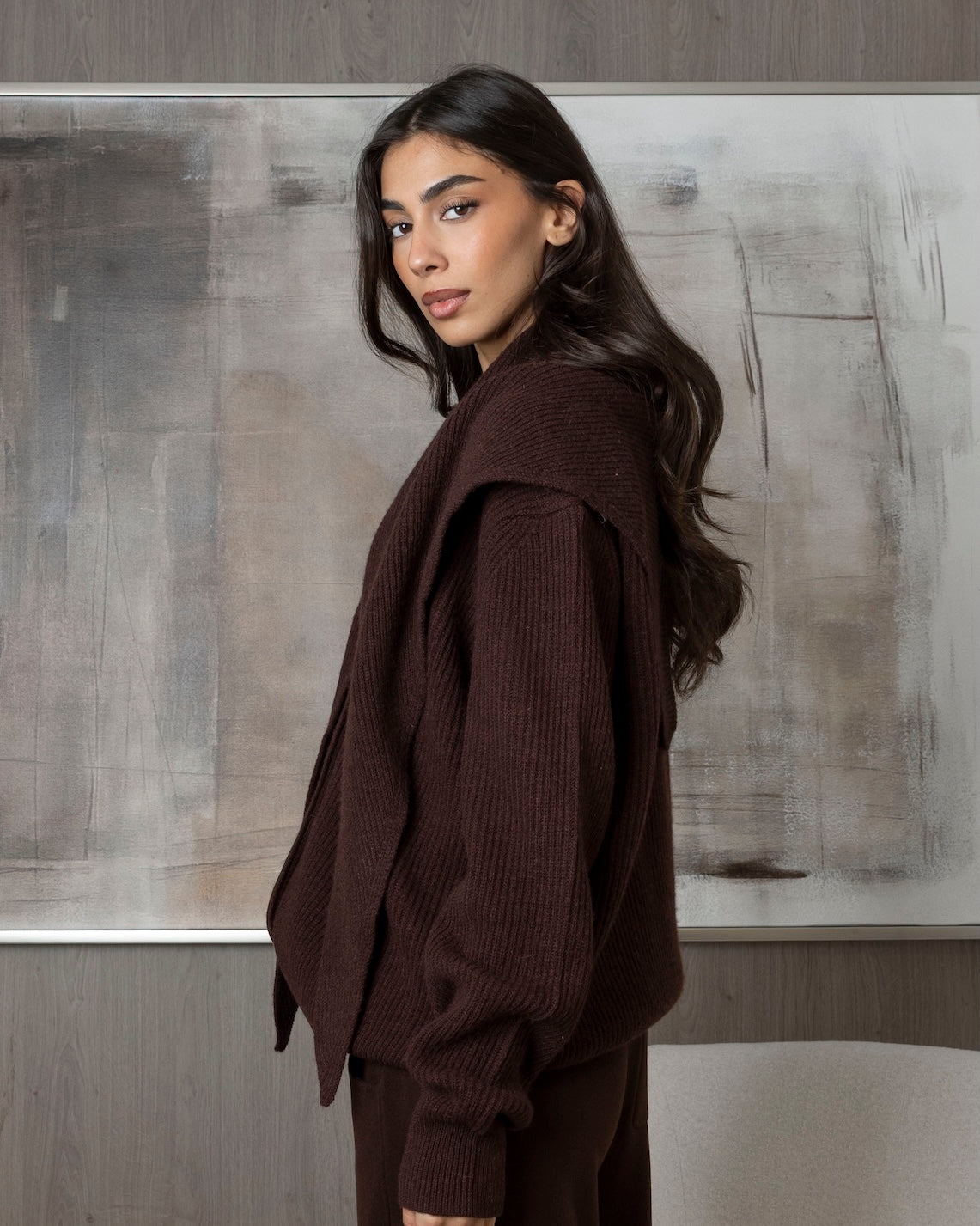 Knit with Jumper Style Wrap