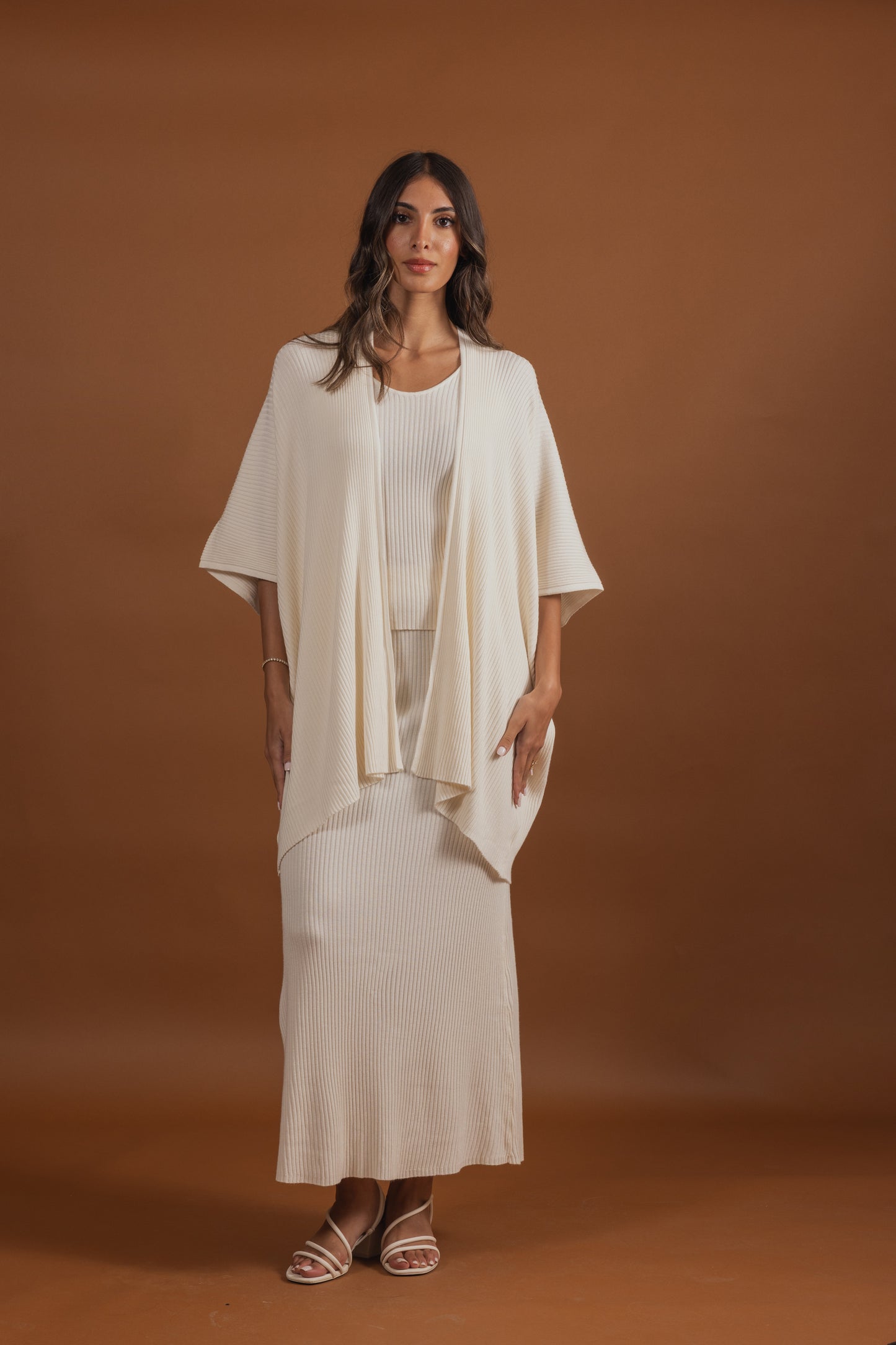 3 Piece Ribbed Skirt Set