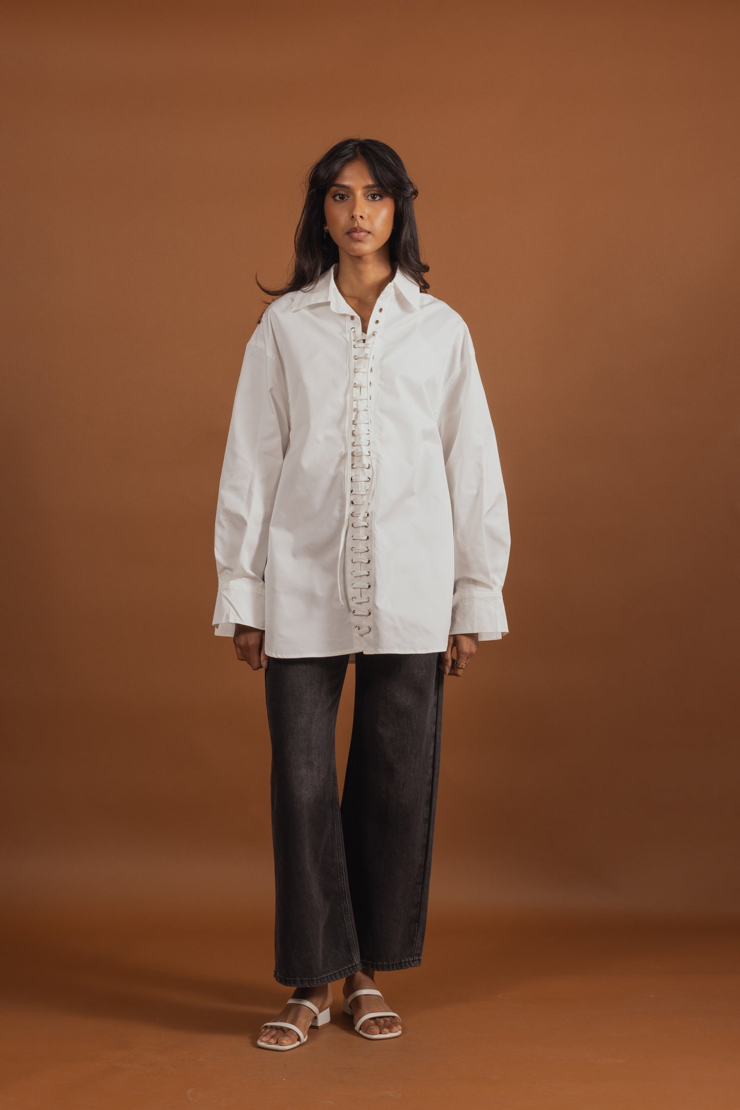 Corset Detail Shirt (3 colors)