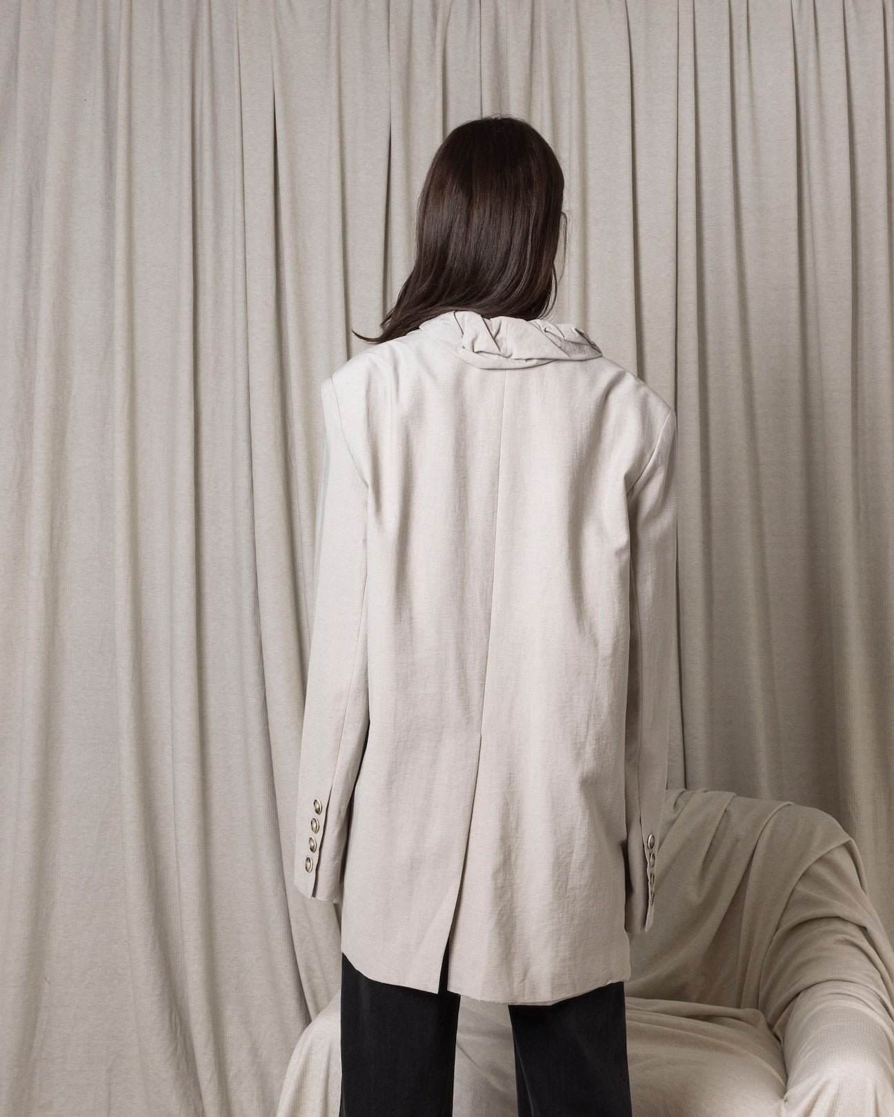 Blazer with Collar Detail