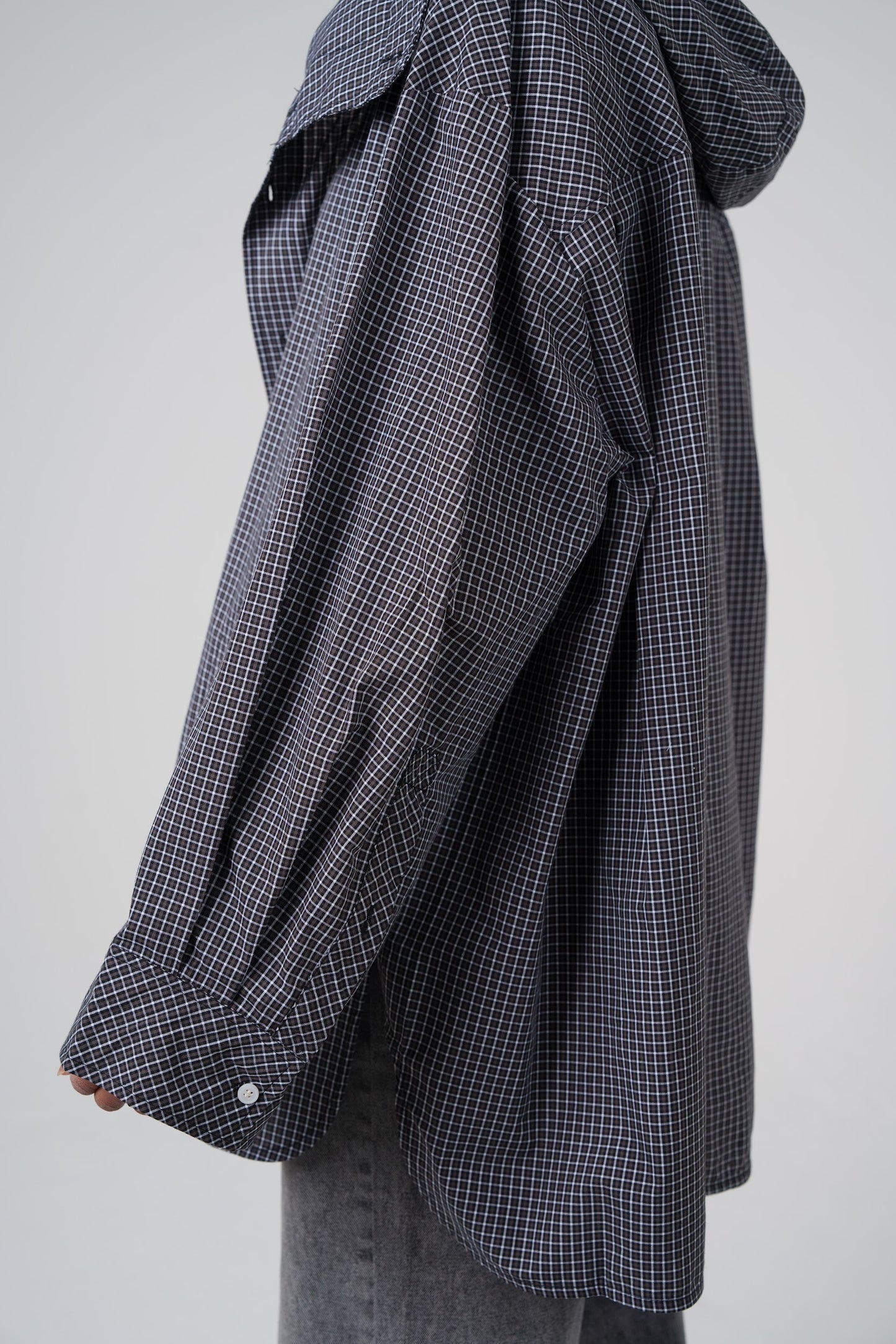 Checkered Drawstring Top