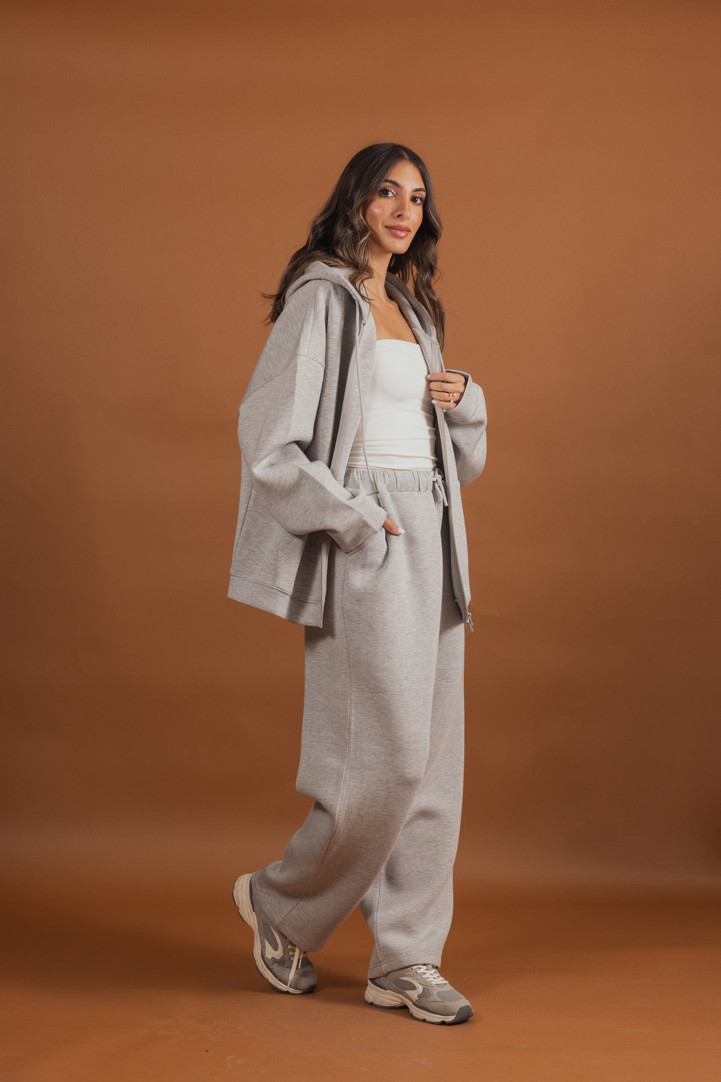 Grey Oversized Tracksuit