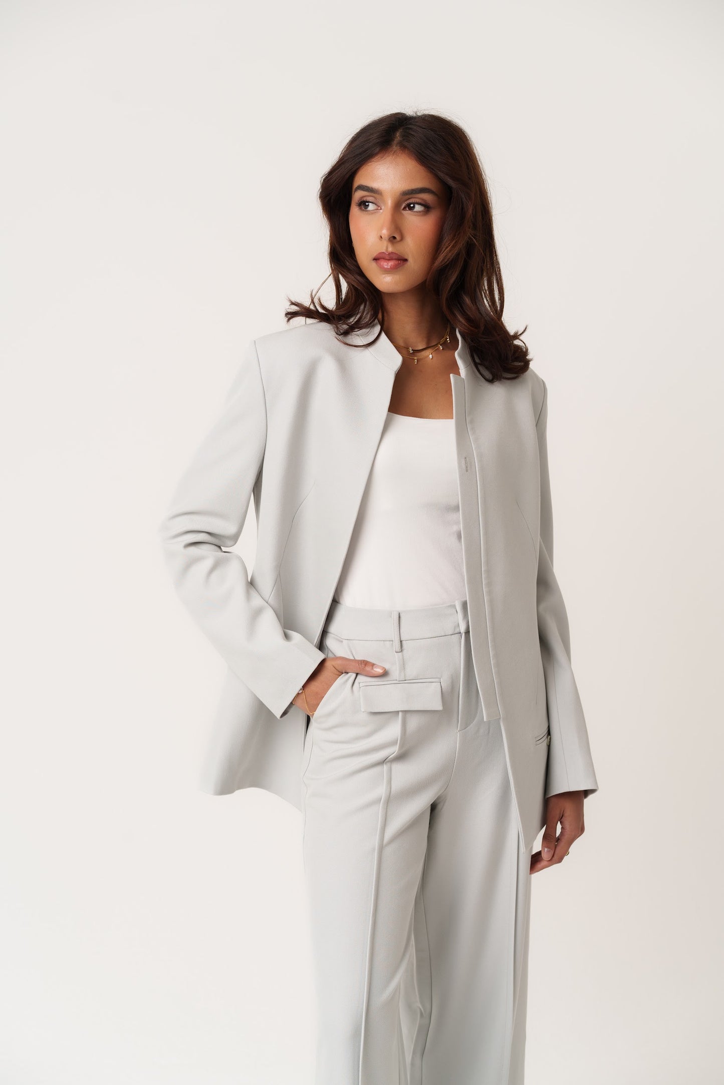 Light Grey Suit Set