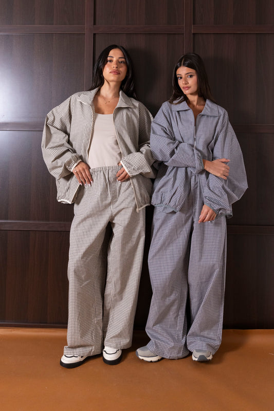 Plaid Oversized Set