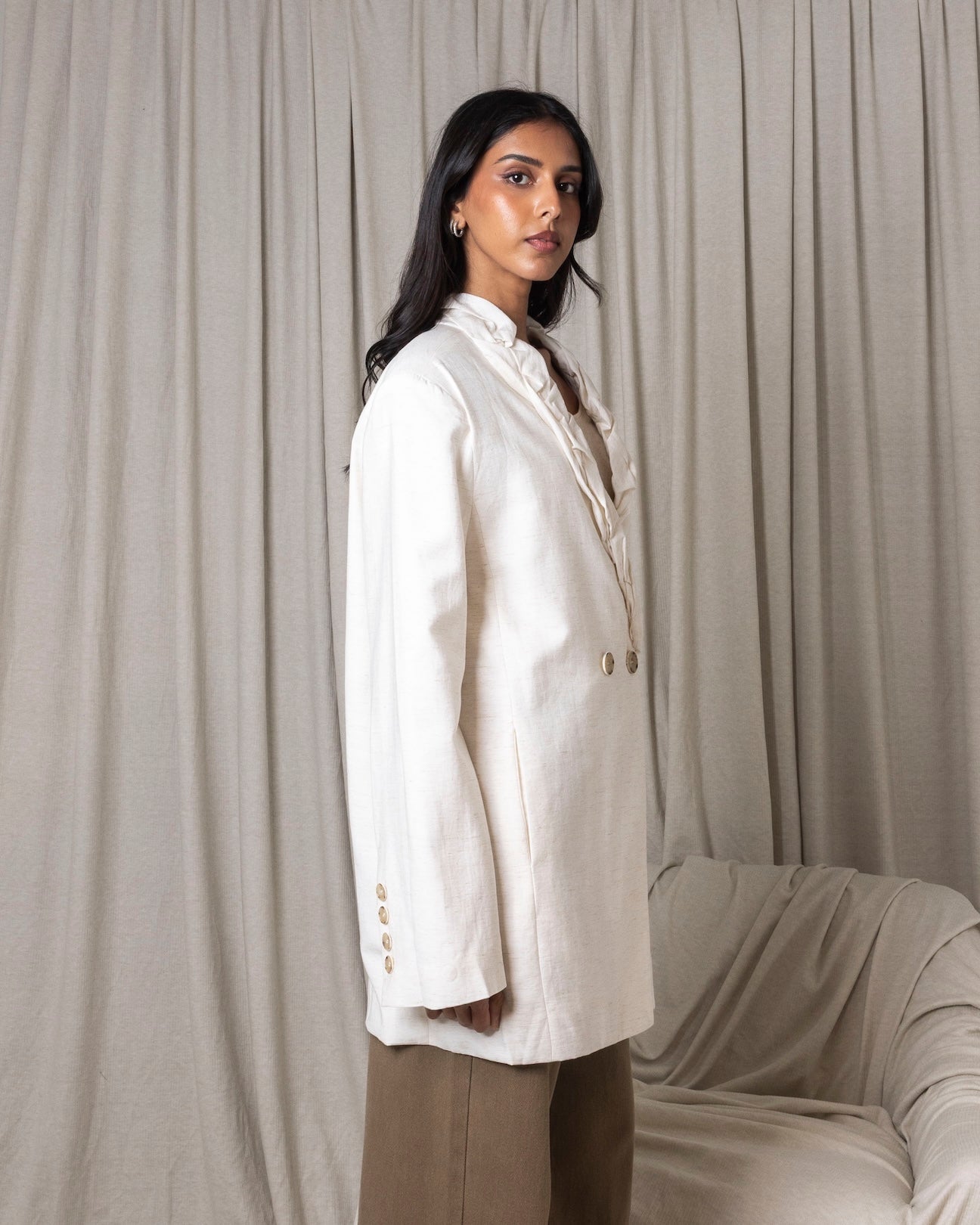 Blazer with Collar Detail