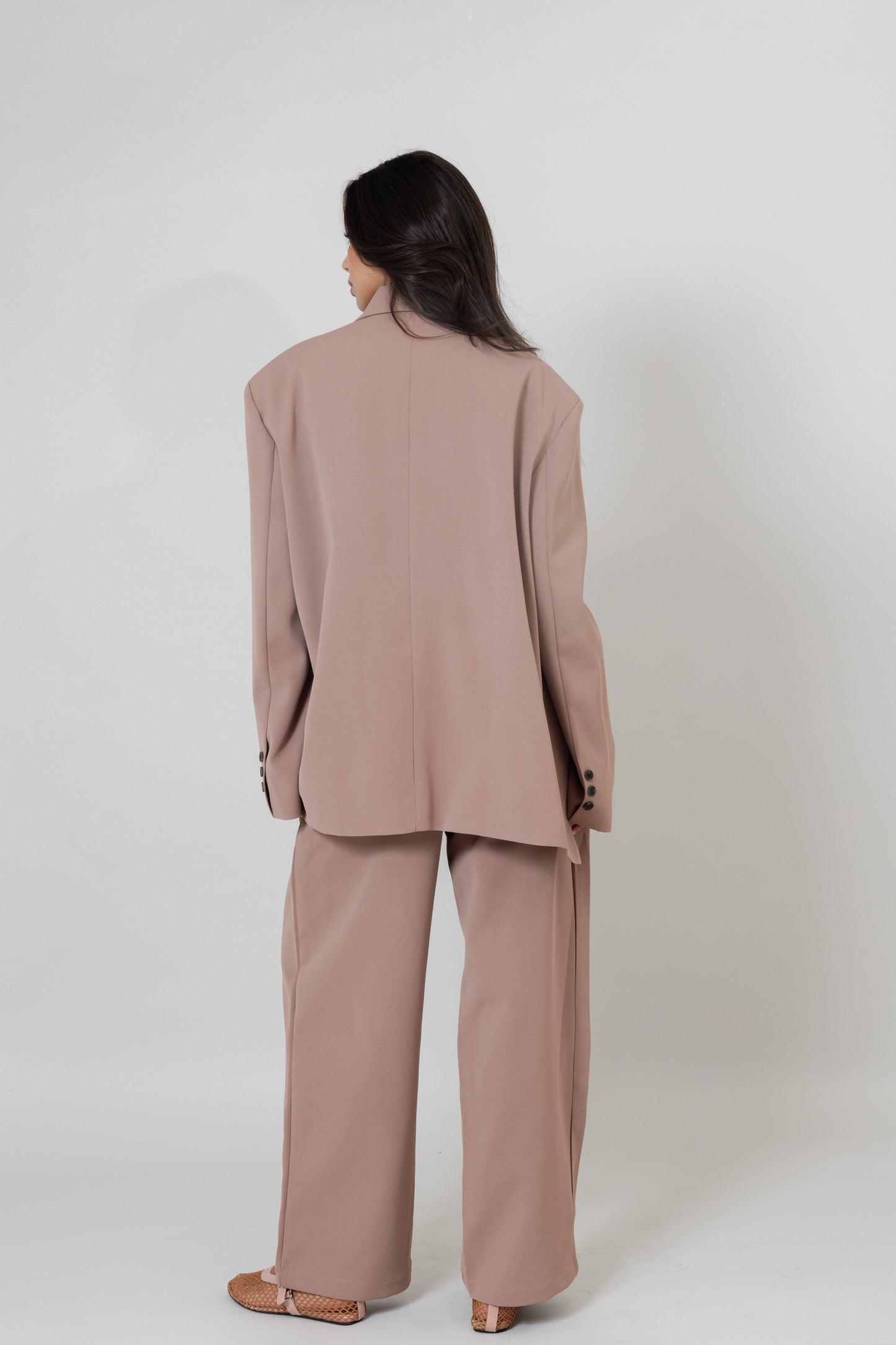 Nude Wrap Suit Set