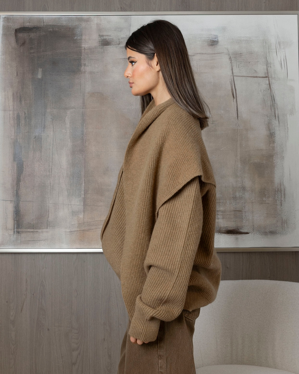 Knit with Jumper Style Wrap