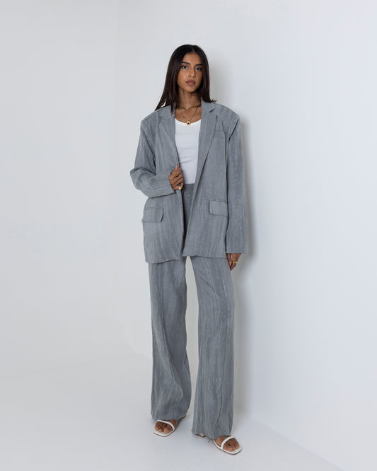Minimalist Grey Suit Set