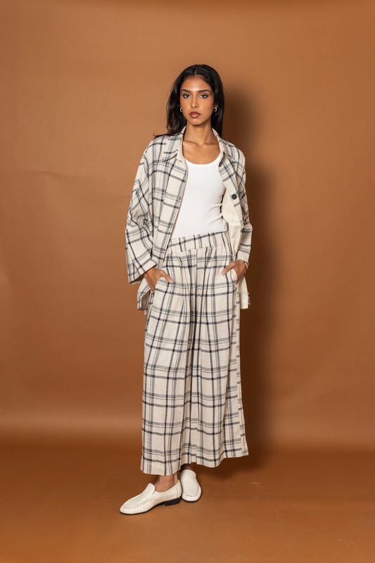 Linen Plaid Set