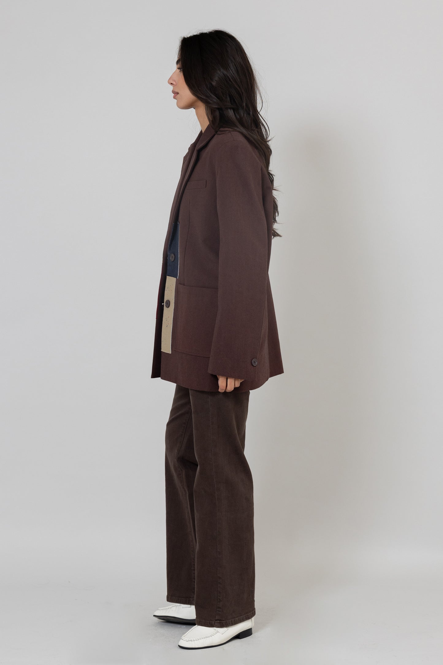 Patchwork Mocha Blazer