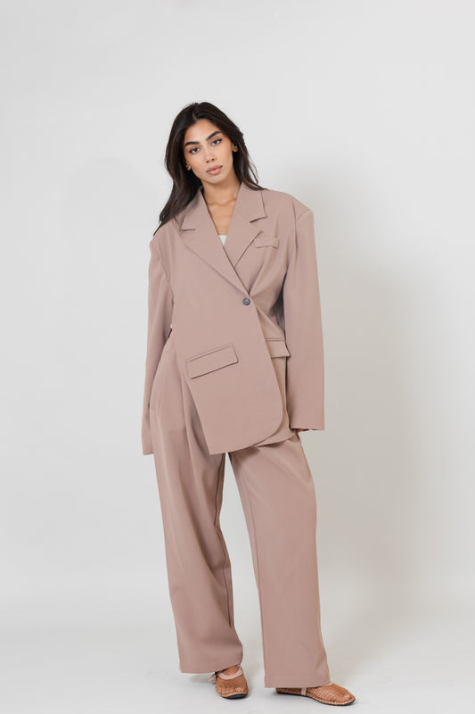Nude Wrap Suit Set