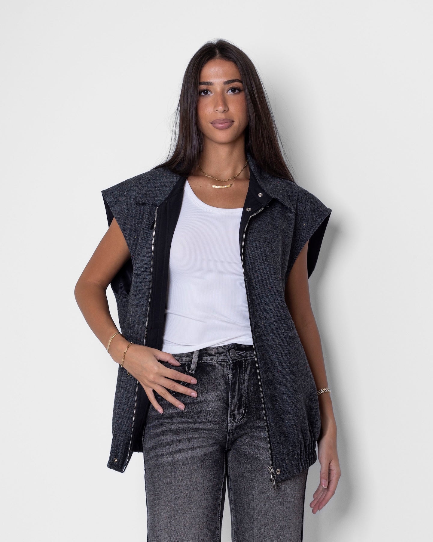 Wool Oversized Vest