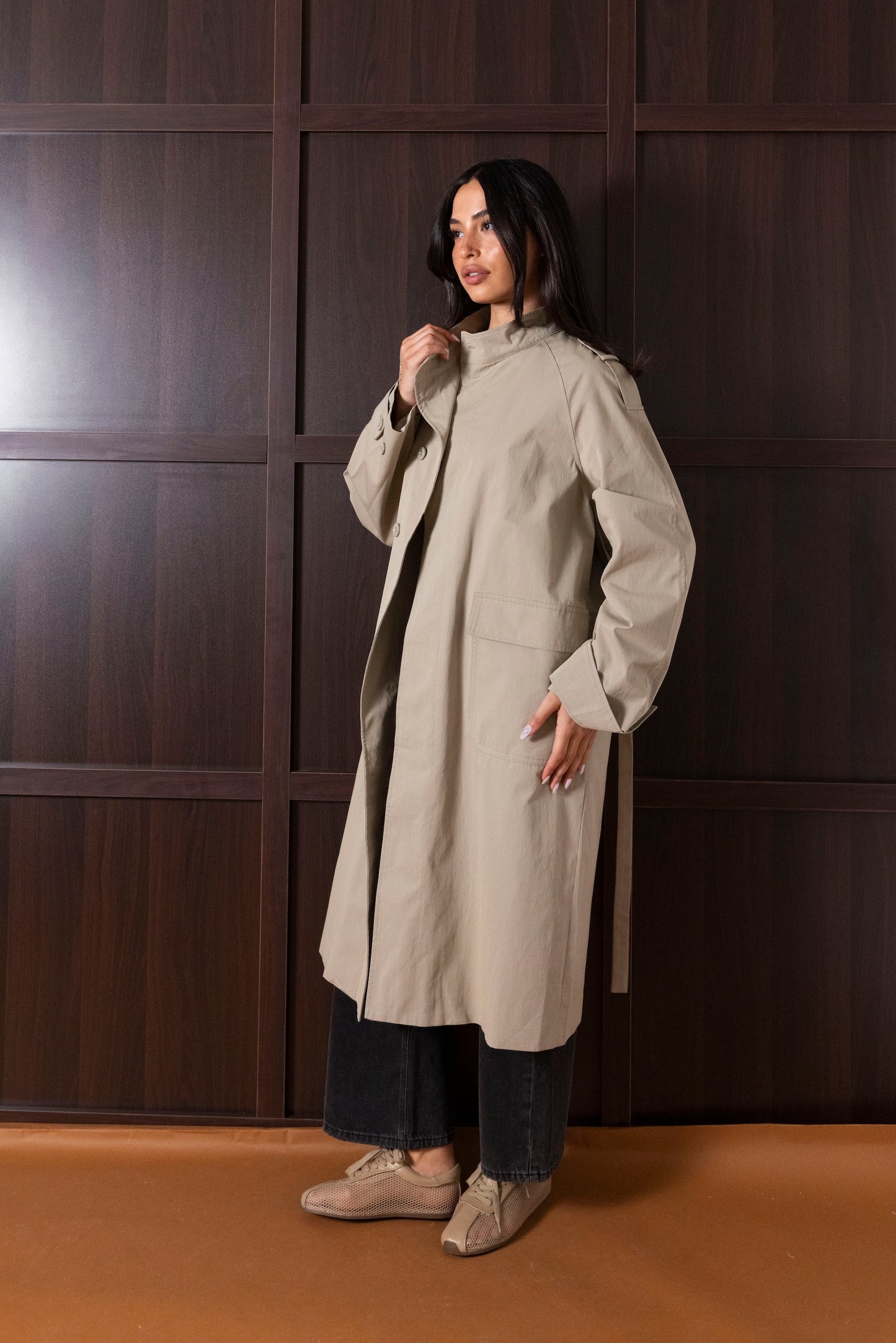 Stand Collar Minimal Trench