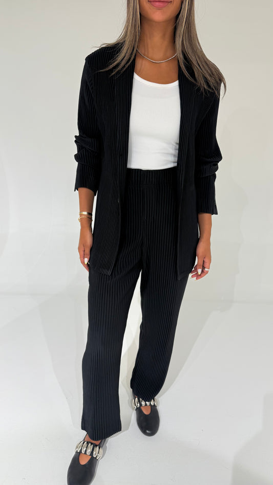 Black Pleated Pants
