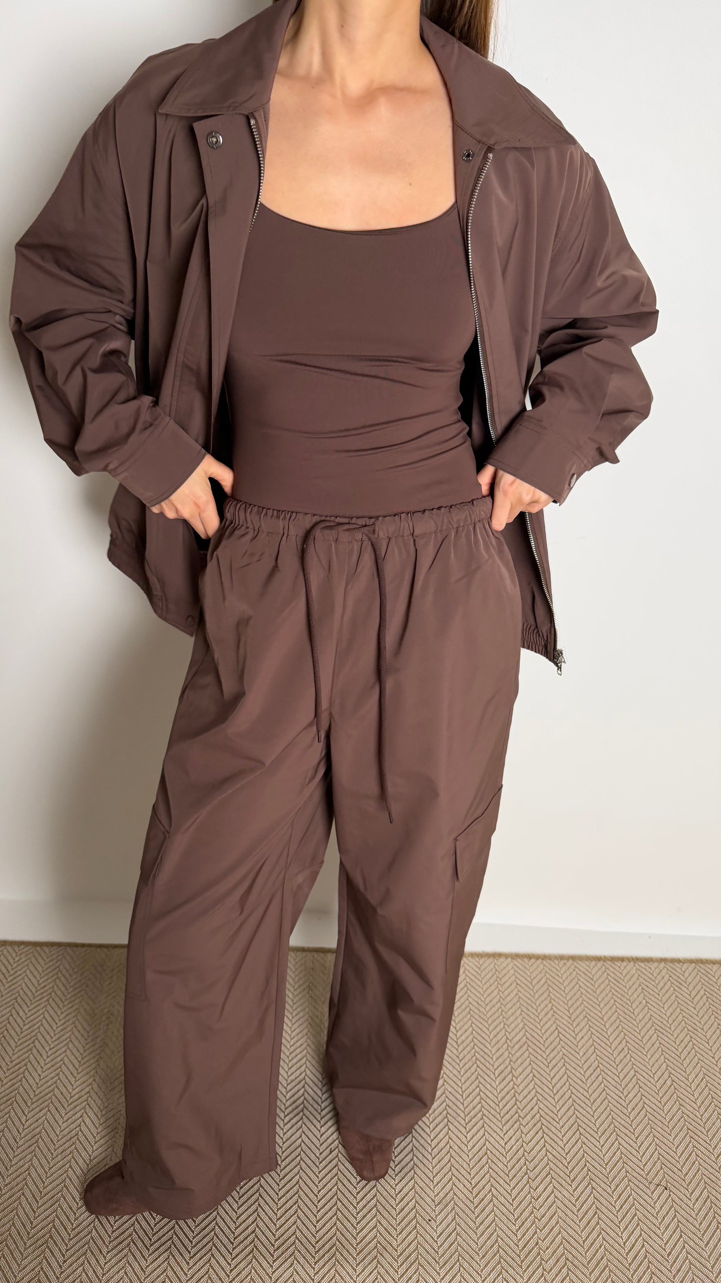 Brown/Maroon Bomber Set