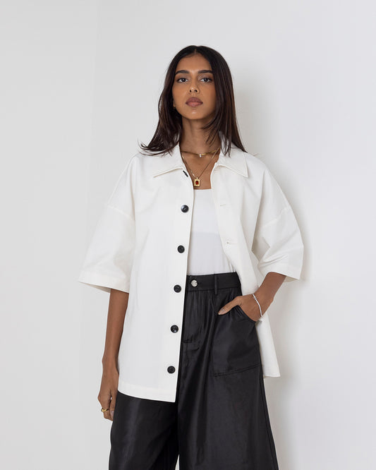 Boxy Button Shirt
