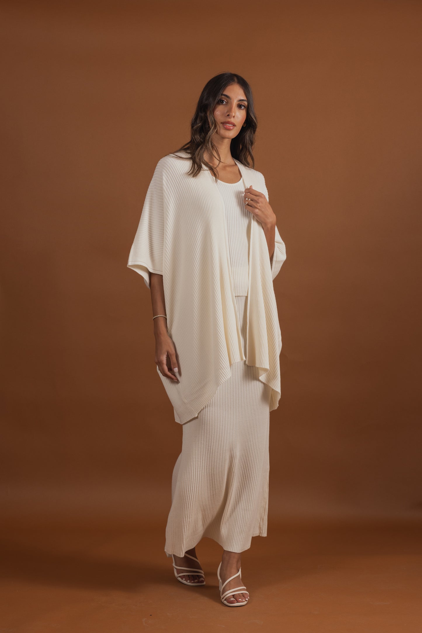 3 Piece Ribbed Skirt Set