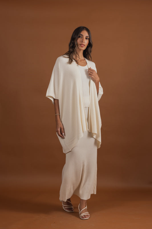 3 Piece Ribbed Skirt Set