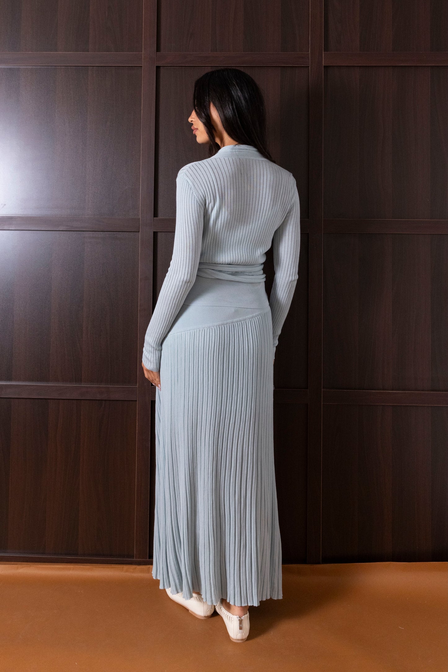 3 Piece Skirt Sets with Wrap Tops
