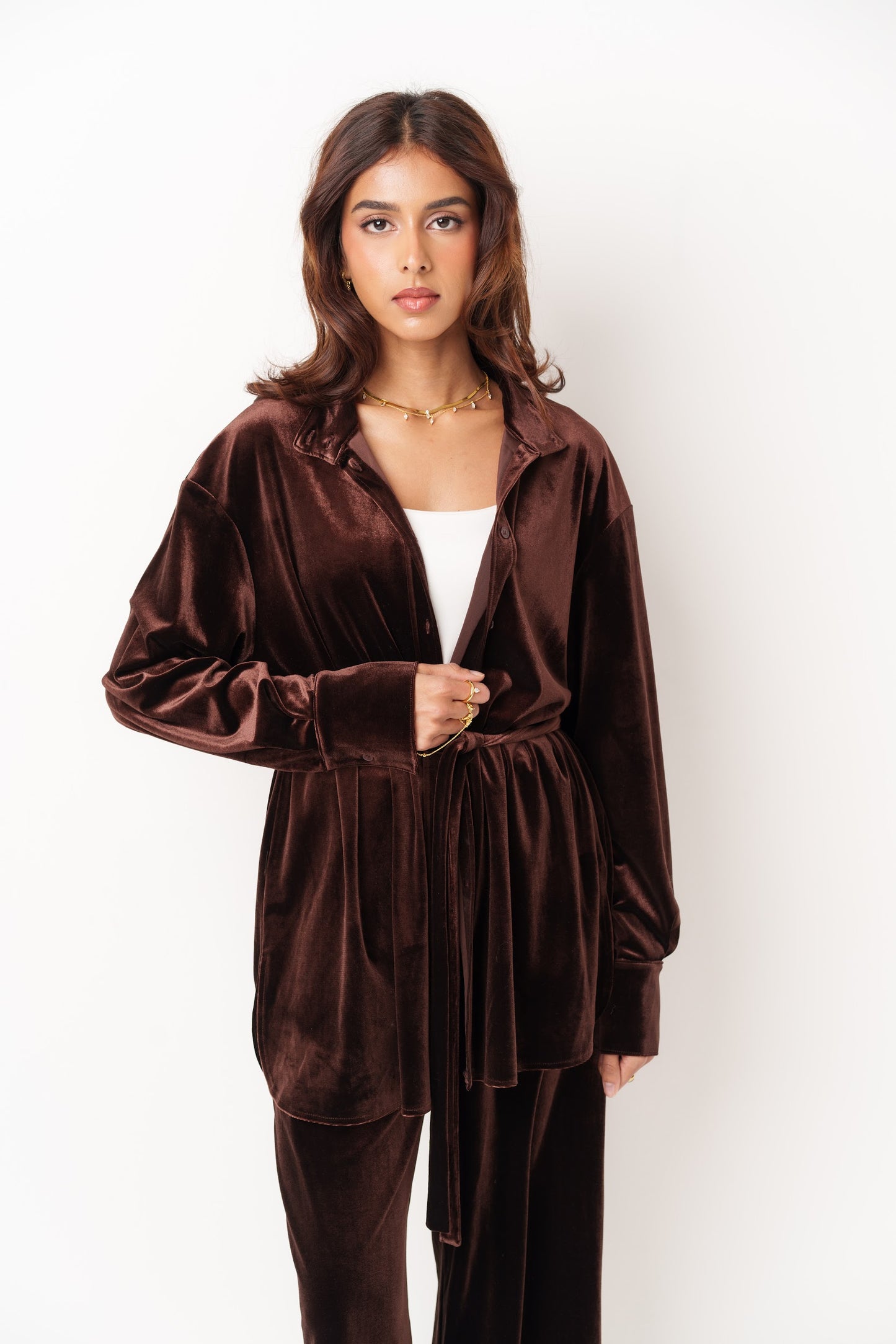 Brown Velvet Set