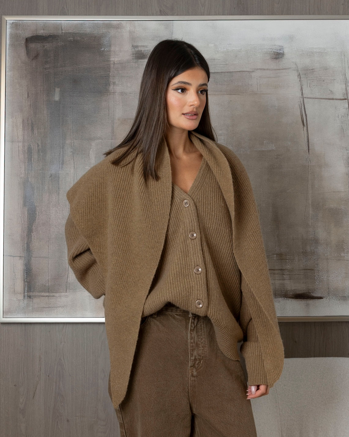 Knit with Jumper Style Wrap