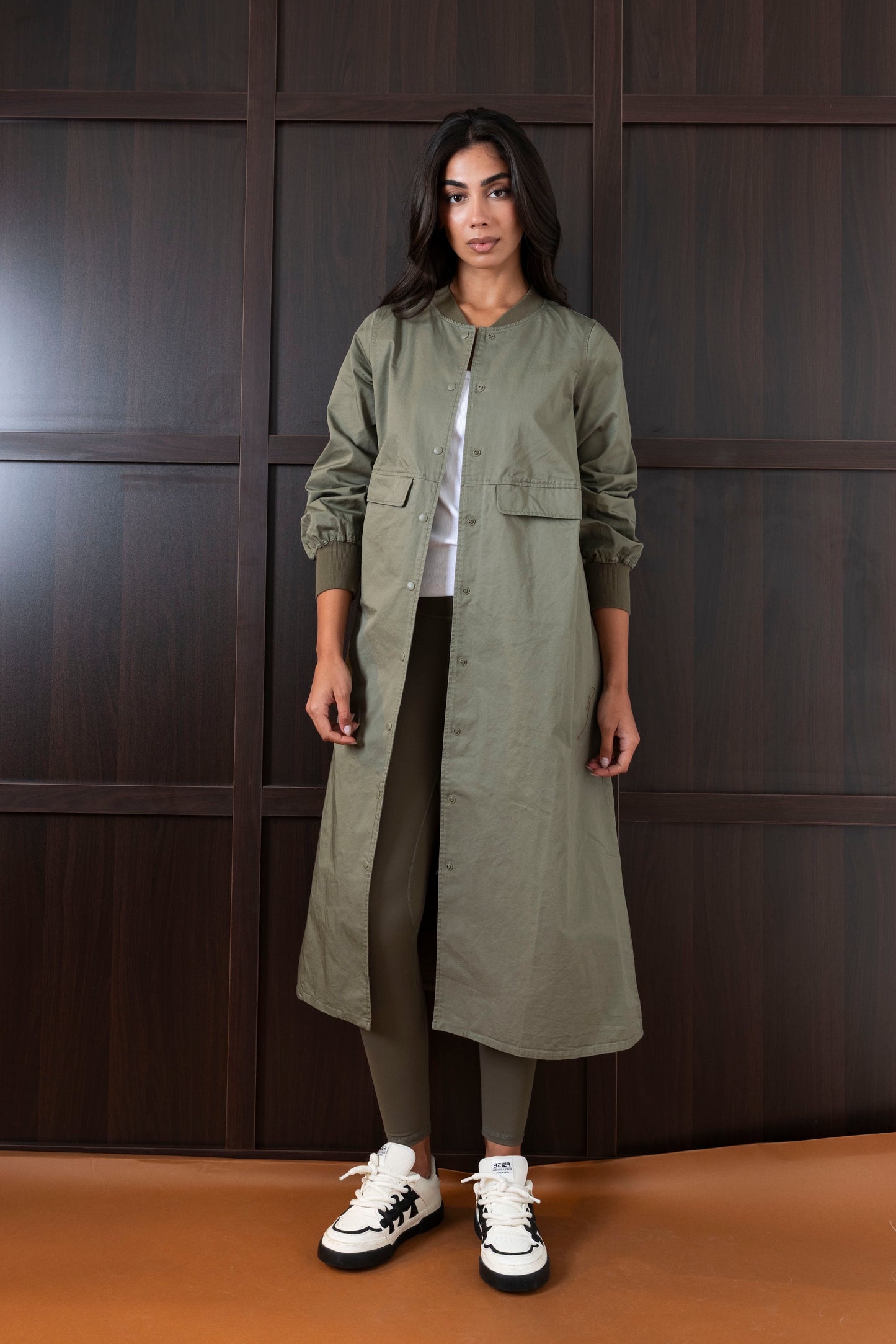 Long Olive Jacket