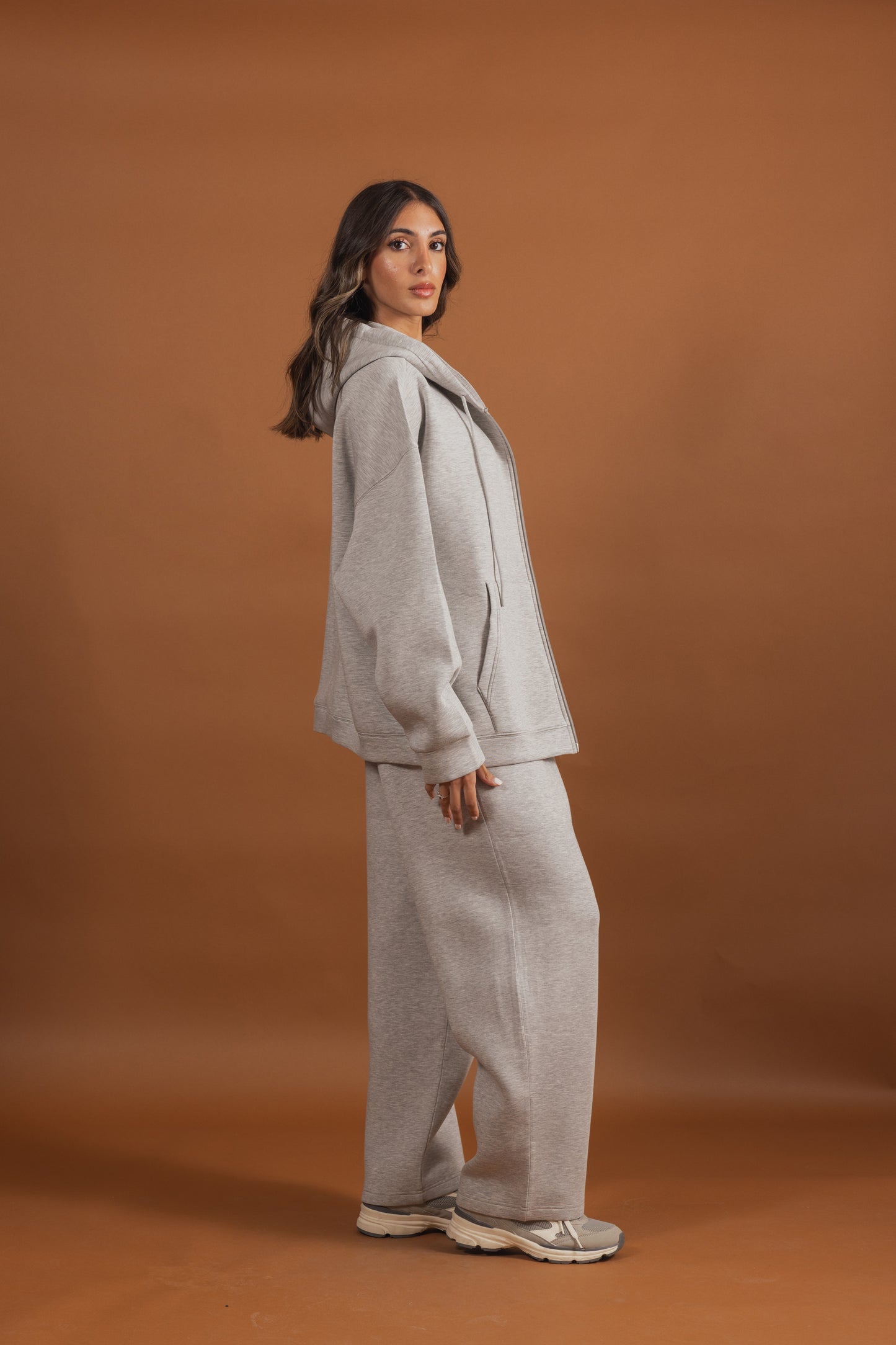 Grey Oversized Tracksuit