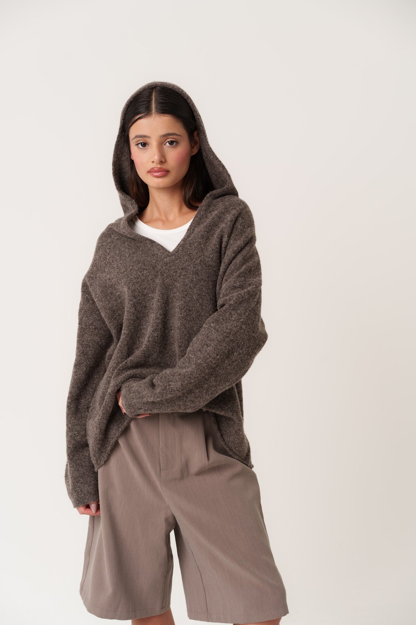 Hooded Knit Top