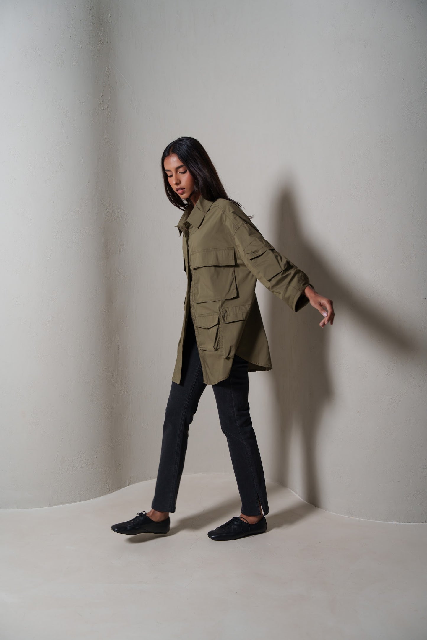 Khaki Cargo Shirt