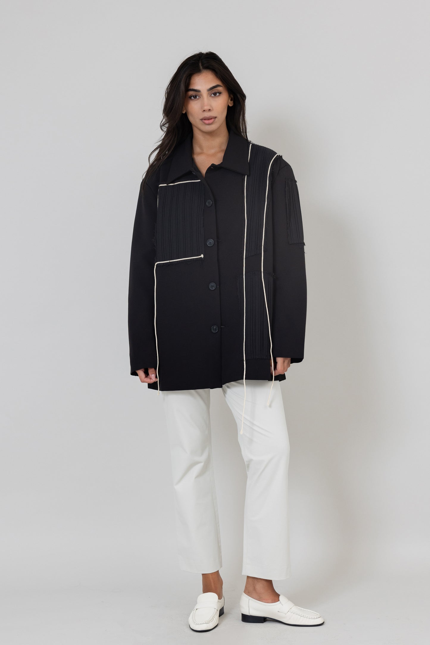 Structured Fringe Jacket