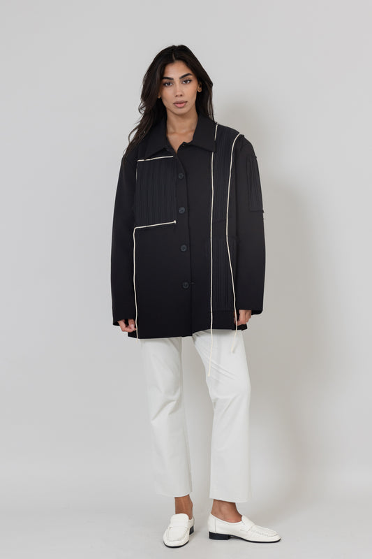 Structured Fringe Jacket