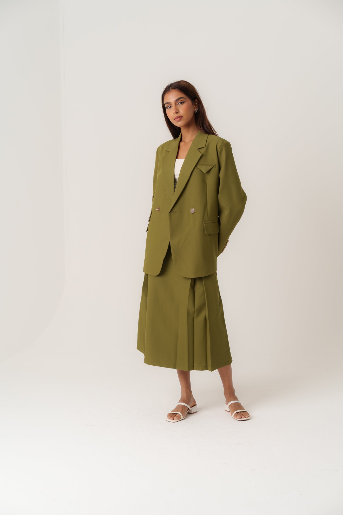 Green Blazer Set