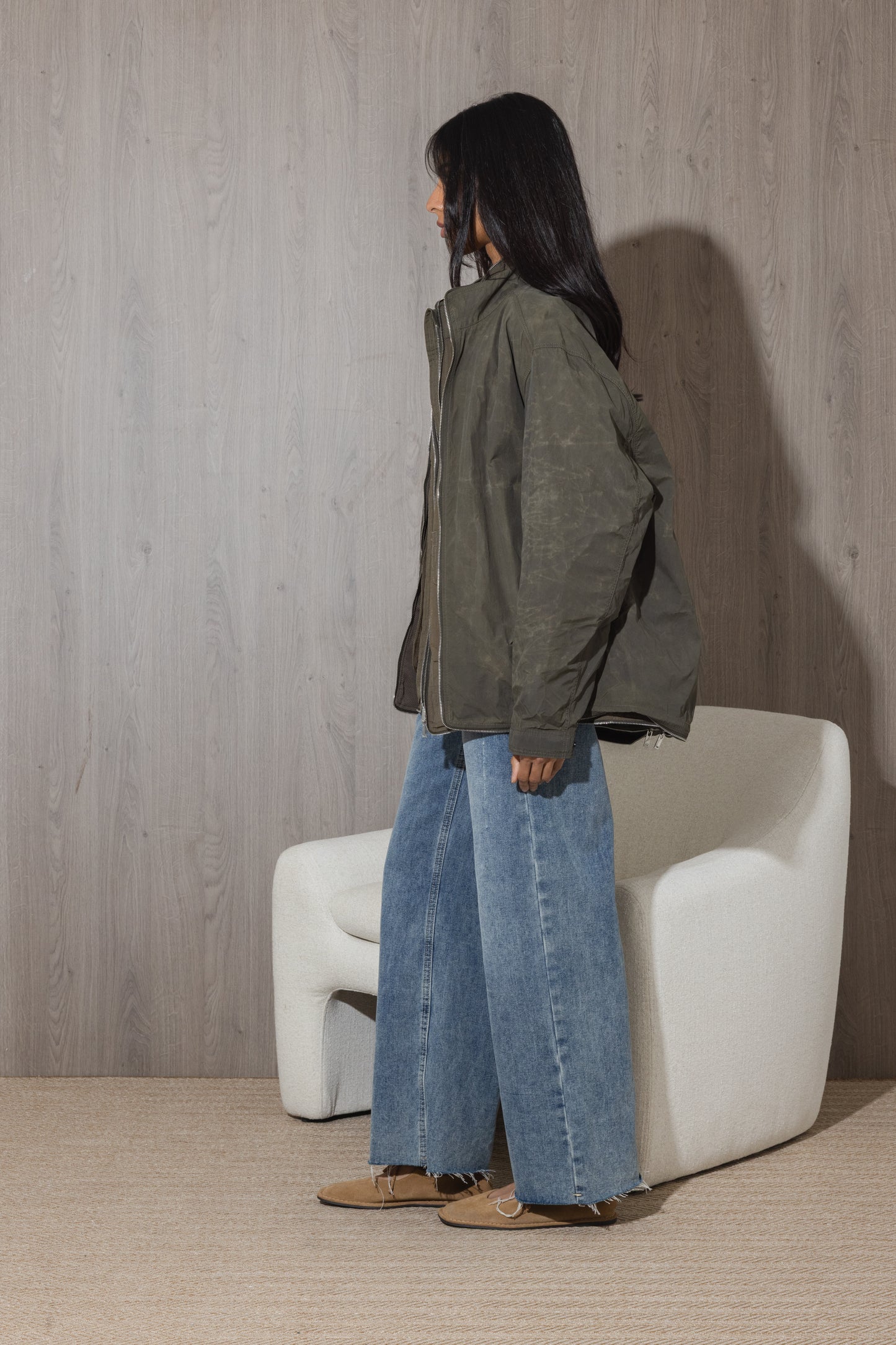Washed Olive Double Jacket